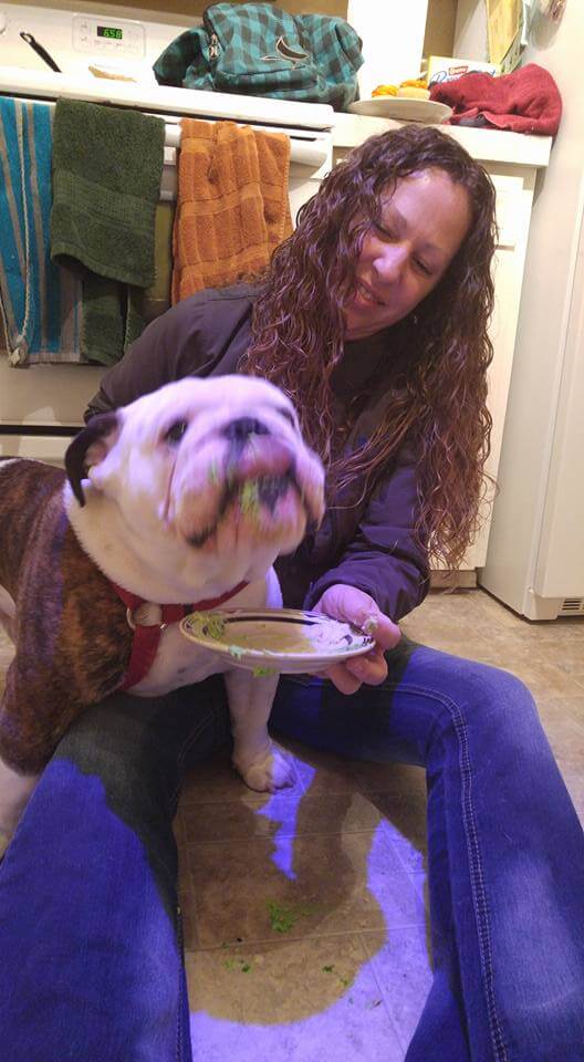 Vince eating birthday cupcake